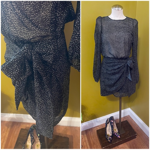 Zara Trafaluc Polka Dot Semi Sheer Mini Dress - Picture 5 of 8